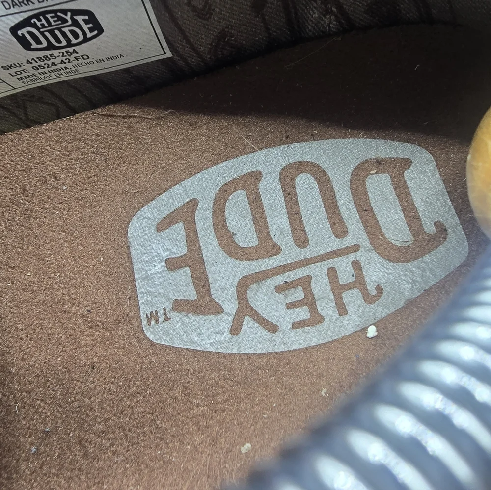 Hey Dude Brown Suede Casual Slip-On Loafers